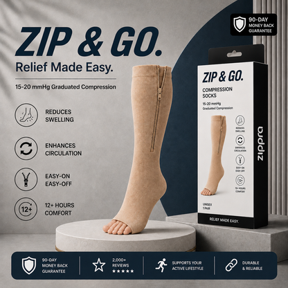 ZIPPRA COMPRESSION SOCKS - Limited Deal