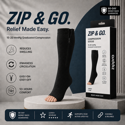 ZIPPRA COMPRESSION SOCKS - Limited Deal