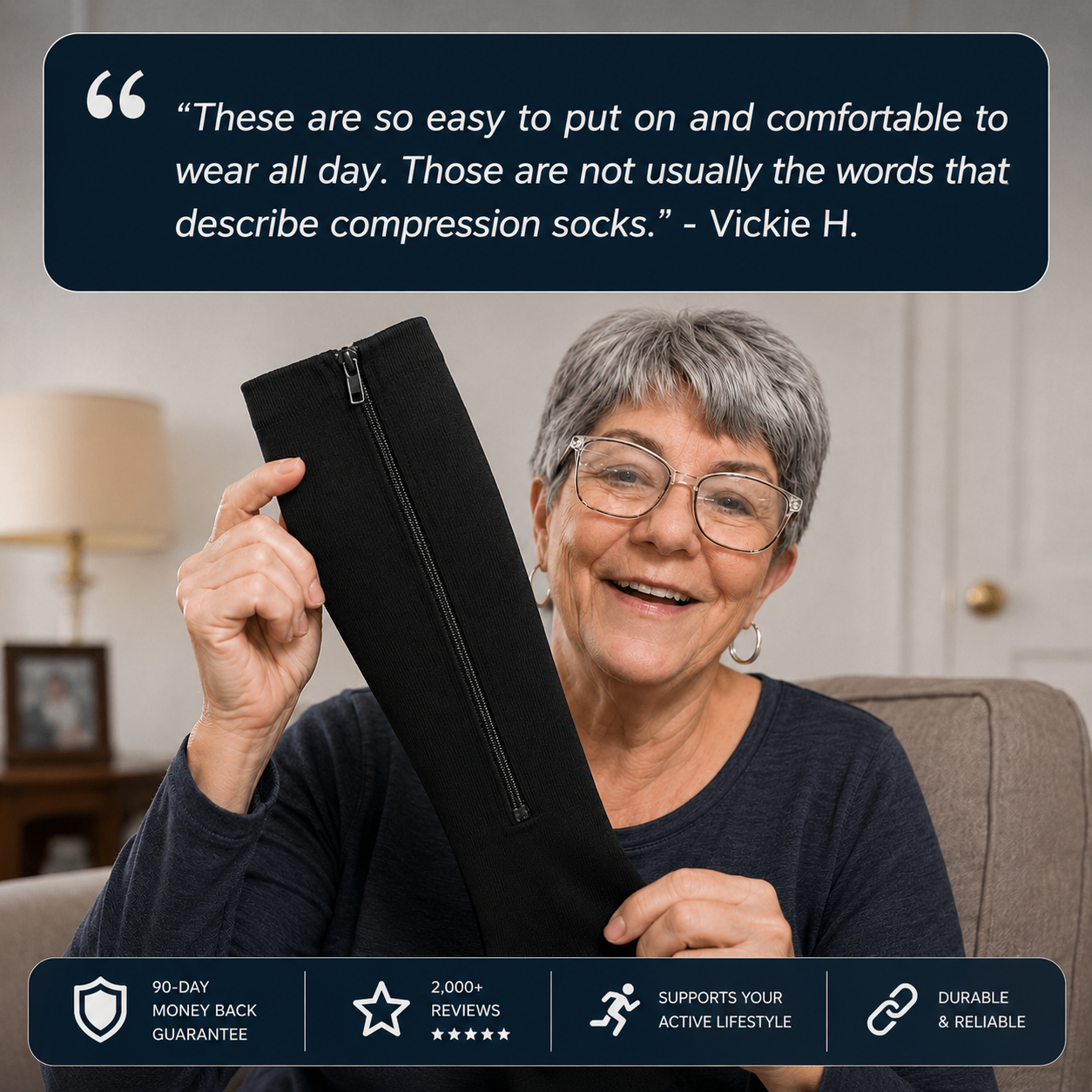 ZIPPRA COMPRESSION SOCKS - Limited Deal