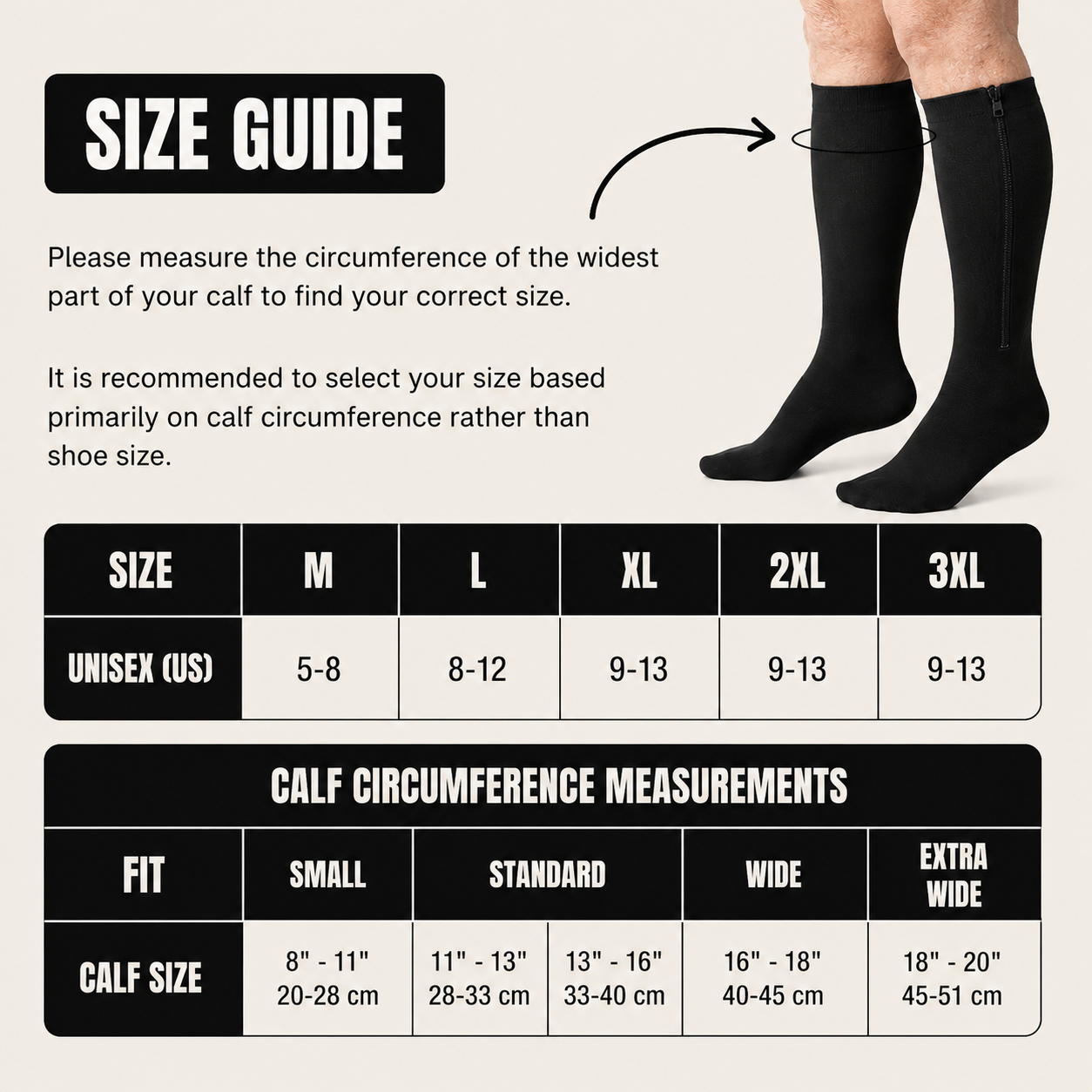 ZIPPRA COMPRESSION SOCKS