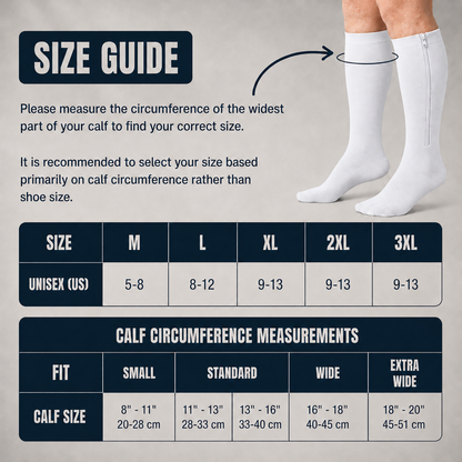 ZIPPRA COMPRESSION SOCKS - PREORDER WHITE COLOR